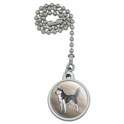 GRAPHICS & MORE Siberian Husky Pet Dog Ceiling Fan and Light Pull Chain