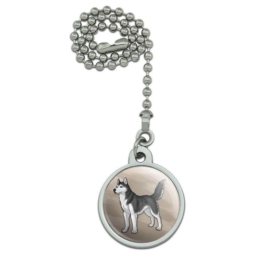 GRAPHICS & MORE Siberian Husky Pet Dog Ceiling Fan and Light Pull Chain