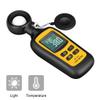 Light Meter Digital Illuminance Meter Handheld Ambient Temperature Measurer, Range up to 200,000 Lux, Luxmeter with 4 Digit Color LCD Screen view 2