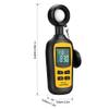 Light Meter Digital Illuminance Meter Handheld Ambient Temperature Measurer, Range up to 200,000 Lux, Luxmeter with 4 Digit Color LCD Screen view 4