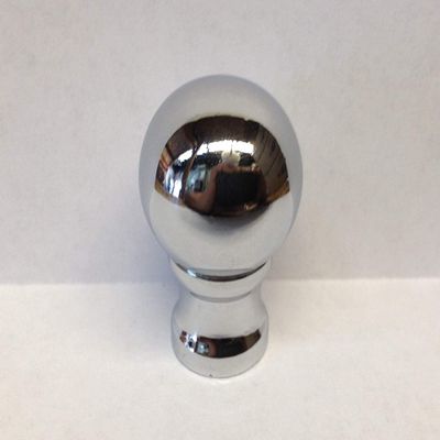 Lamp Finial, Machined Metal Lamp Finial BALL DESIGN Chrome finish