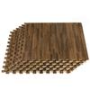 Forest Floor 5/8 Inch Thick Printed Foam Tiles, Premium Wood Grain Interlocking Foam Floor Mats, Anti-Fatigue Flooring, Walnut, 48 Sq Ft view 1