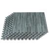 Forest Floor 5/8 Inch Thick Printed Foam Tiles, Premium Wood Grain Interlocking Foam Floor Mats, Anti-Fatigue Flooring, Slate, 16 Sq Ft view 1