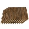 Forest Floor 5/8 Inch Thick Printed Foam Tiles, Premium Wood Grain Interlocking Foam Floor Mats, Anti-Fatigue Flooring, Walnut, 24 Sq Ft view 1