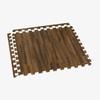 Forest Floor 5/8 Inch Thick Printed Foam Tiles, Premium Wood Grain Interlocking Foam Floor Mats, Anti-Fatigue Flooring, Walnut, 24 Sq Ft view 4