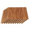 Forest Floor 5/8 Inch Thick Printed Foam Tiles, Premium Wood Grain Interlocking Foam Floor Mats, Anti-Fatigue Flooring, Mahogany, 16 Sq Ft view 1