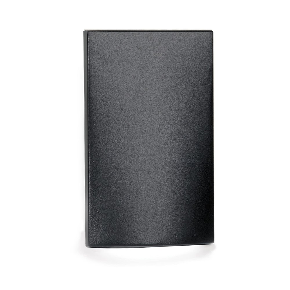 WAC Landscape Lighting, LEDme 120V LED Vertical Scoop Indoor and Outdoor Step and Wall Light 3000K Built-in LED in Black