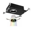 WAC Lighting R3ARDT-N835-BKWT Aether Round Trim with LED Light Engine Narrow 25 Beam 3500K White, Black White view 1