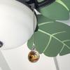 Sunset on Tropical Beach with Palm Trees Hawaii Orange Ceiling Fan and view 3
