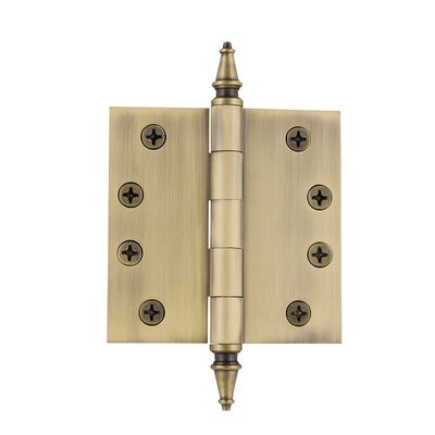 Grandeur Heavy Duty Brass Door Hinge with Square Corners
