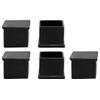 uxcell Rubber Chair Leg Caps End Pad Feet Cover Furniture Slider Floor Protector 5pcs 0.79" x 0.79"(20x20mm) Inner Size, Reduce Noise Prevent Scratch view 1