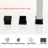 uxcell Rubber Chair Leg Caps End Pad Feet Cover Furniture Slider Floor Protector 5pcs 0.79" x 0.79"(20x20mm) Inner Size, Reduce Noise Prevent Scratch view 4