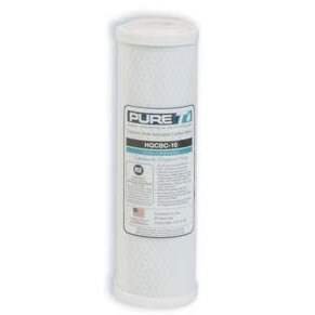 PureT(HQCBC-10-5) 9.75"x2.75"Coconut Shell Carbon block 5 micron filter.