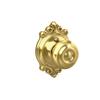 SCHLAGE F10 GEO 605 BRK Brookshire Collection Georgian Passage Knob, Bright Brass view 3