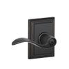 Schlage F40 ACC 716 ADD Accent Door Lever with Addison Trim, Bed & Bath Privacy Lock, Aged Bronze view 1