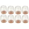 8x Chair Leg Caps Rubber Feet Protector Pads Furniture Table Covers Round Bottom view 1