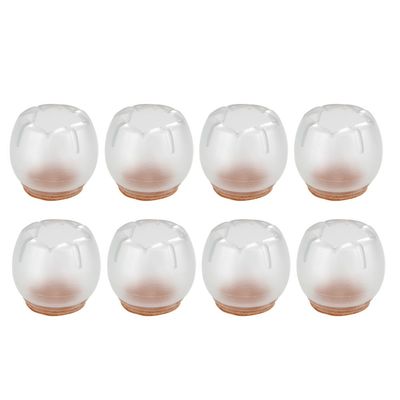 8x Scratch-resistant Rubber Furniture Chair Table Sofa Leg Protective Cap