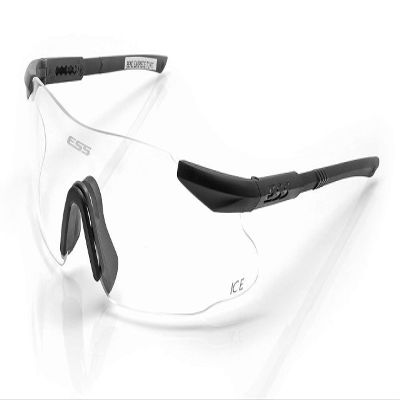 ESS Eyewear Eye Safety Systems ICE-One Ballistic Eyeshield, Clear Lens, White, 2.4 (740-0005)