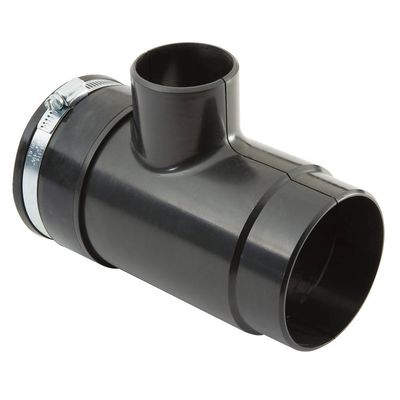 Dust Right Router Table Dual Port - ABS Plastic Router Table Dust Port for 4 Dust Hose or Dust Right Handle - Effortless Dust Collection System for Single-Source Extraction and Versatile Fittings