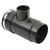 Dust Right Router Table Dual Port - ABS Plastic Router Table Dust Port for 4 Dust Hose or Dust Right Handle - Effortless Dust Collection System for Single-Source Extraction and Versatile Fittings view 1