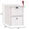 Salsbury Industries 4325WHT Roadside Mailbox, White view 3