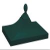 Salsbury Industries 3350GRN Regency Decorative CBU Top, Green view 1
