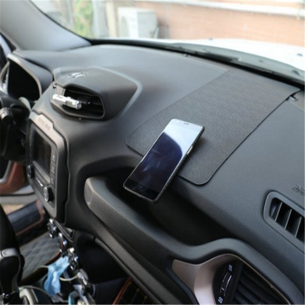Fochutech Car Non-Slip Mat Magic Anti-Slip Mounted Slide-Proof Pad Dashboard Sticky Dash Adhesive Cell Phone Mobile Holder Black