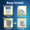 Filtrete 16x25x1 AC Furnace Air Filter, MERV 13, MPR 2200, Elite Allergen, Bacteria & Virus Filter, 3-Month Pleated 1-Inch Electrostatic Air Cleaning Filter, 2-Pack (Actual Size 15.69x24.69x0.78 in) view 3