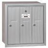 Salsbury Industries 3503ARP Recessed Mounted Vertical Mailbox with Master Commercial Lock with Private Access and 3 Doors, Aluminum view 1