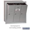 Salsbury Industries 3503ARU Recessed Mounted Vertical Mailbox with 3 Doors and USPS Access, Aluminum view 4