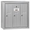 Salsbury Industries 3503ASP Surface Mounted Vertical Mailbox with Master Commercial Lock, Private Access and 3 Doors, Aluminum view 1