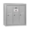 Salsbury Industries 3503ASU Surface Mounted Vertical Mailbox with 3 Doors and USPS Access, Aluminum view 1