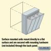 Salsbury Industries 3503ASU Surface Mounted Vertical Mailbox with 3 Doors and USPS Access, Aluminum view 2