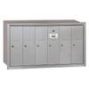 Salsbury Industries 3506ARP Recessed Mounted Vertical Mailbox with Master Commercial Lock with Private Access and 6 Doors, Aluminum view 1