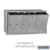 Salsbury Industries 3506ARU Recessed Mounted Vertical Mailbox with 6 Doors and USPS Access, Aluminum view 3