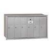 Salsbury Industries 3506ARU Recessed Mounted Vertical Mailbox with 6 Doors and USPS Access, Aluminum view 4