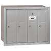 Salsbury Industries 3504ARP Recessed Mounted Vertical Mailbox with Master Commercial Lock, Private Access and 4 Doors, Aluminum view 1
