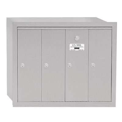 Salsbury Industries Mailbox, 30 lb, Recessed, 3504ARU - 1 Each