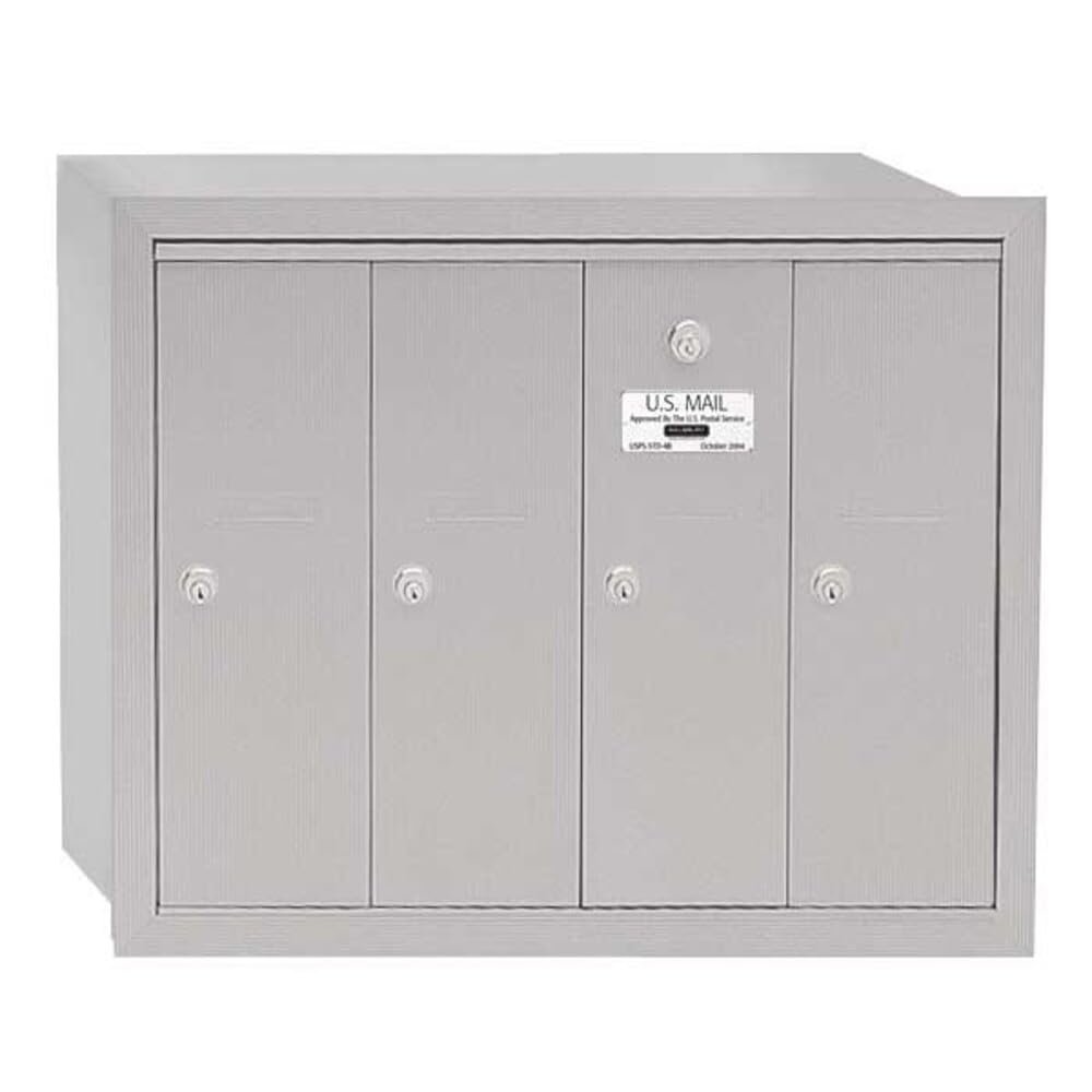 Salsbury Industries Mailbox, 30 lb, Recessed, 3504ARU - 1 Each