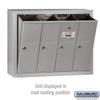 Salsbury Industries Mailbox, Aluminum, Powder Coated, 4 Doors, Surface, 3504ASU - 1 Each view 2
