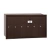 Salsbury Industries 3506ZRU Recessed Mounted Vertical Mailbox with USPS Access and 6 Doors, Bronze view 1