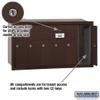 Salsbury Industries 3506ZRU Recessed Mounted Vertical Mailbox with USPS Access and 6 Doors, Bronze view 2