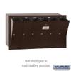 Salsbury Industries 3506ZRU Recessed Mounted Vertical Mailbox with USPS Access and 6 Doors, Bronze view 3