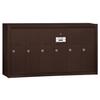 Salsbury Industries 3506ZSP Surface Mounted Vertical Mailbox with Master Commercial Lock with Private Access and 6 Doors, Bronze view 1
