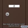 Salsbury Industries 3504ZRU Recessed Mounted Vertical Mailbox with USPS Access and 4 Doors, Bronze view 4