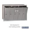 Salsbury Industries 3505ARU Recessed Mounted Vertical Mailbox with 5 Doors and USPS Access, Aluminum view 4