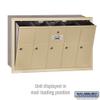 Salsbury Industries 3505SRU Recessed Mounted Vertical Mailbox for use with USPS Lock, 5 Doors, Sandstone view 3