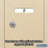 Salsbury Industries 3505SRU Recessed Mounted Vertical Mailbox for use with USPS Lock, 5 Doors, Sandstone view 4
