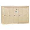 Salsbury Industries 3505SSP Surface Mounted Vertical Mailbox with Master Commercial Lock with Private Access and 5 Doors, Sandstone view 1
