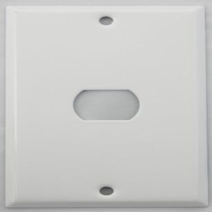 Stamped Steel Smooth White 1 Gang Wall Plate for 1 Despard Switch